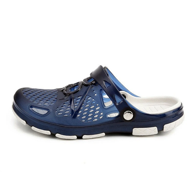 (image for) HEMU Men's Slippers Non-Slip Quick Drying Breathable Waterproof Deodorant Fashion Sports Casual Sandals