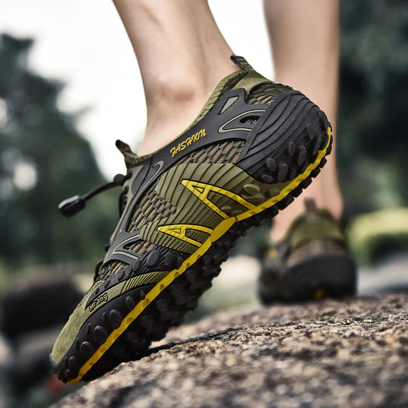 (image for) Water Lightweight Barefoot Waterproof Trekking Outdoor Quick Dry Breathable Sneakers Trekking Climbing Elastic Man Hiking Shoes
