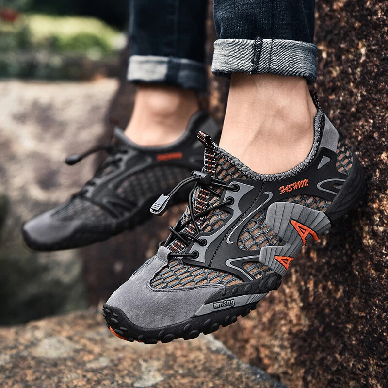 (image for) Water Lightweight Barefoot Waterproof Trekking Outdoor Quick Dry Breathable Sneakers Trekking Climbing Elastic Man Hiking Shoes